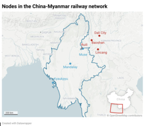 China Myanmar rail network
